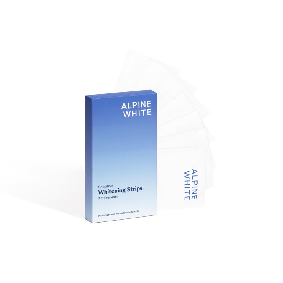 Alpine White Whitening & Care Whitening Strips Sensitive 14 pcs