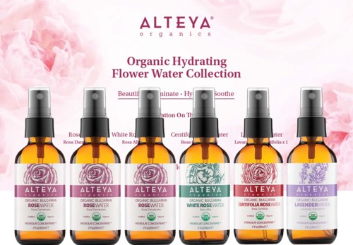 Alteya Organics Organic Bulgarian Flower Water Starter Set