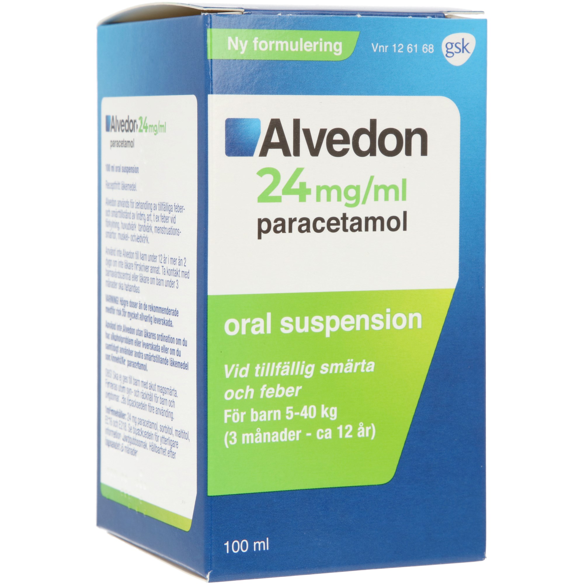 Läs mer om Alvedon 24 mg/ml oral suspension 24 ml