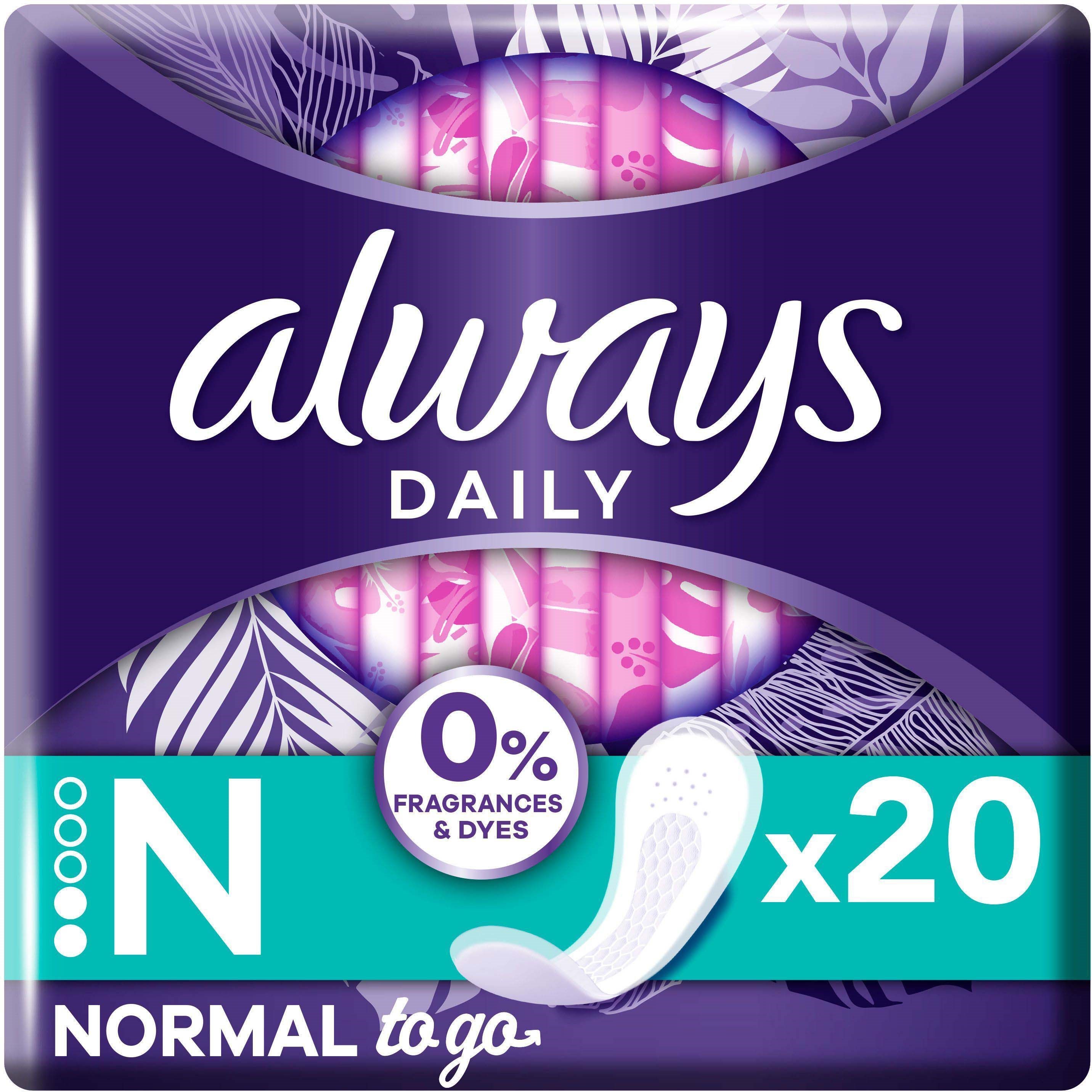 Läs mer om Always Daily Fresh Normal Wrapped Panty Liners 0% Fragrance