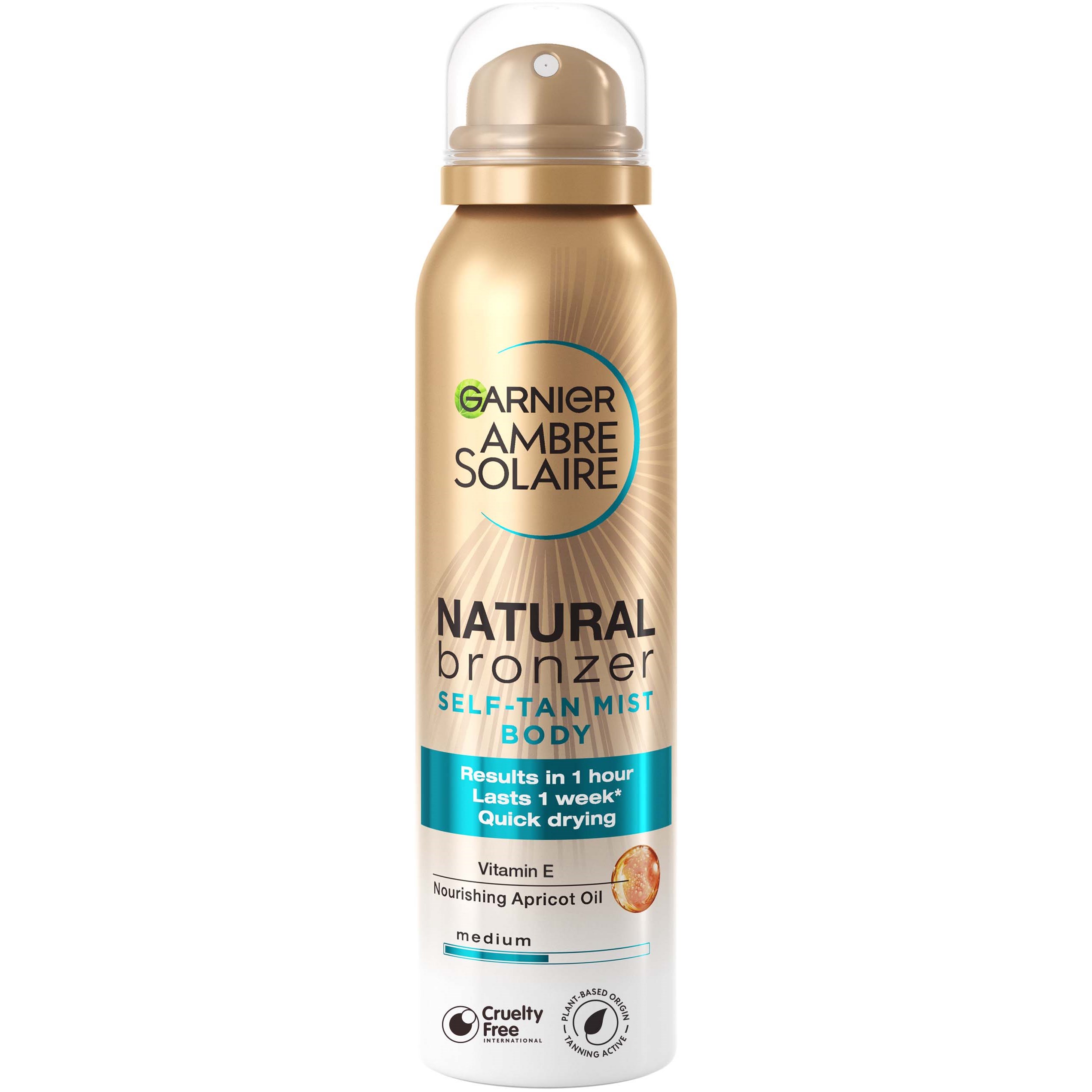 Garnier Ambre Solaire Natural Bronzer Self-Tan Mist Body for Normal Skin 150 ml