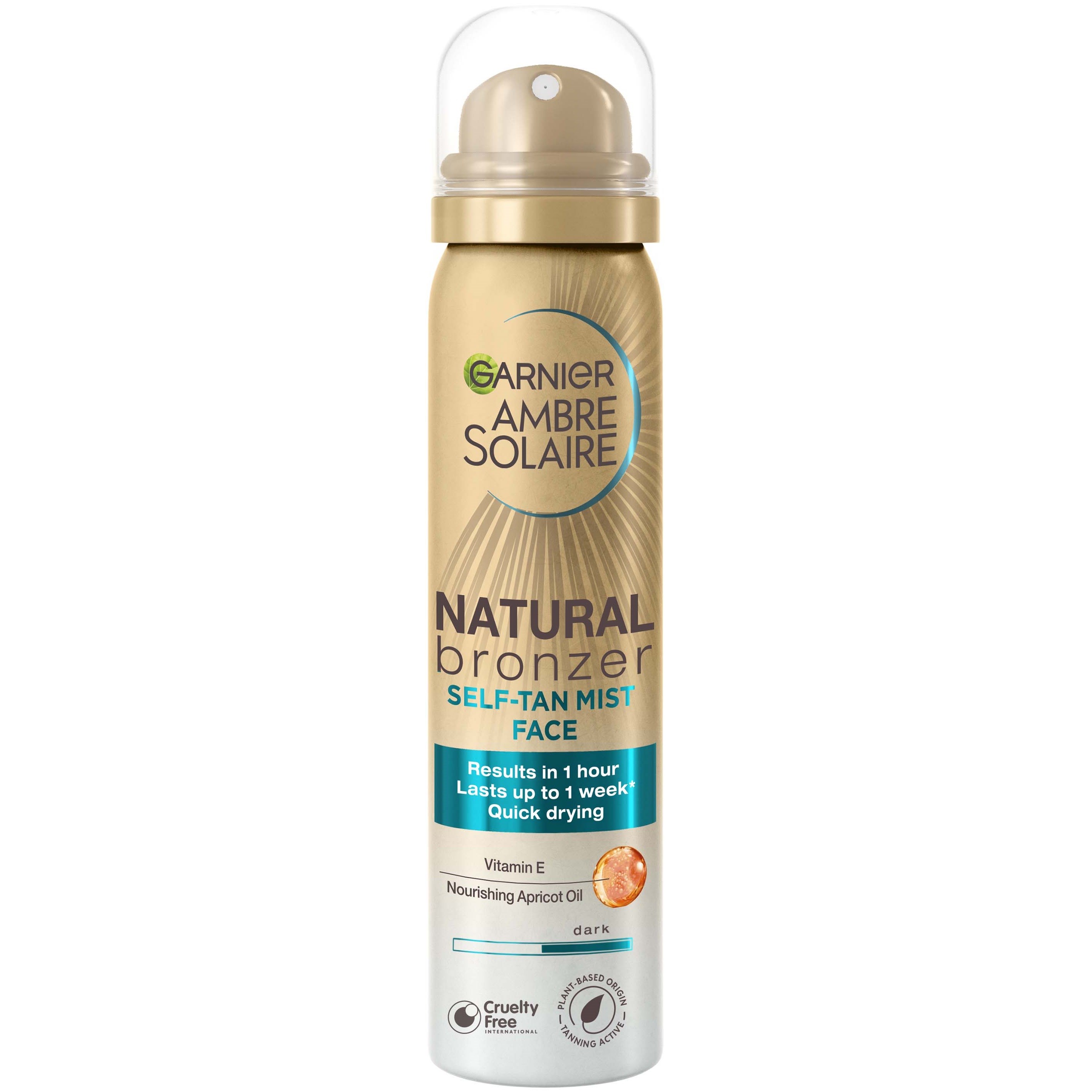 Garnier Ambre Solaire Natural Bronzer Self-Tan Mist Face for Normal Skin 75 ml