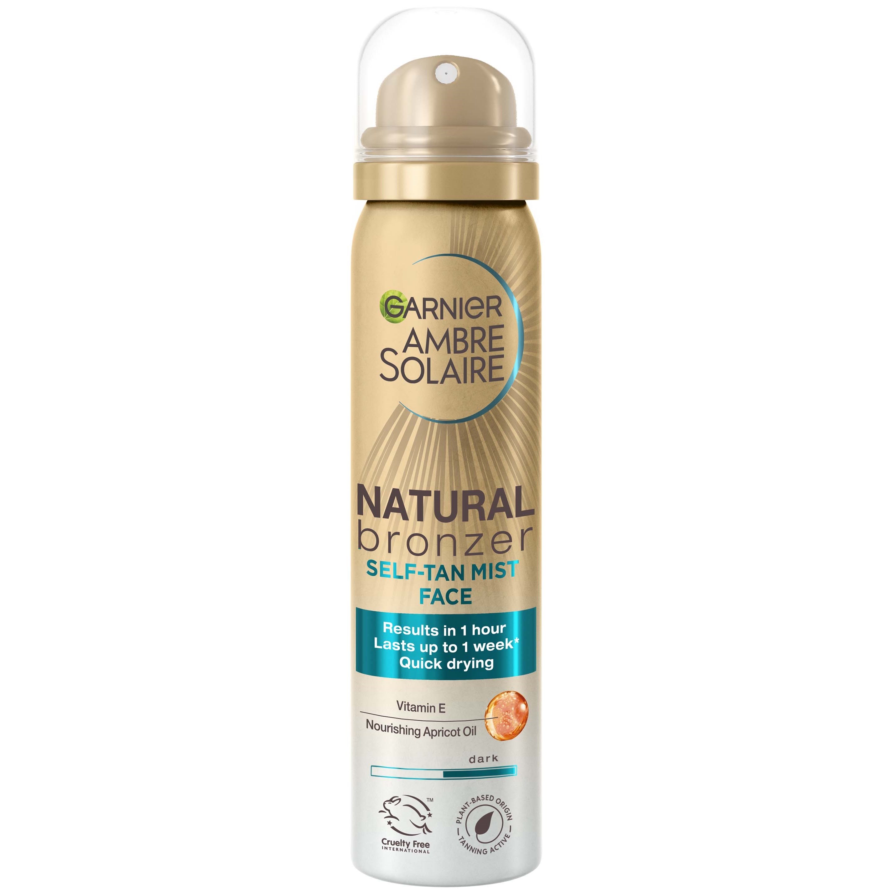 Garnier Ambre Solaire   Natural Bronzer Self-Tan Mist Face for No