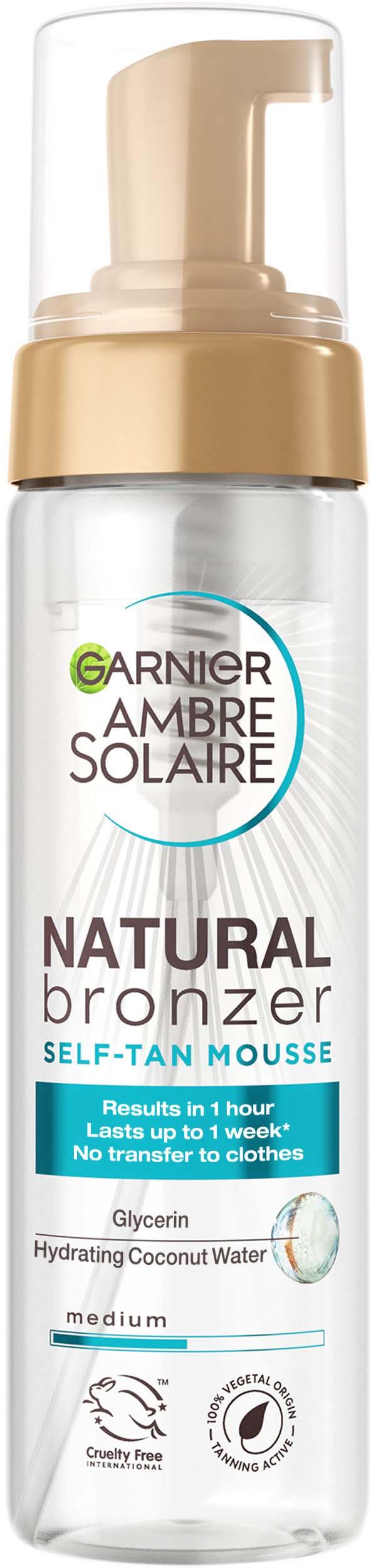 Garnier Ambre Solaire Natural Bronzer Self-Tan Mousse For Normal Skin Medium 200 ml