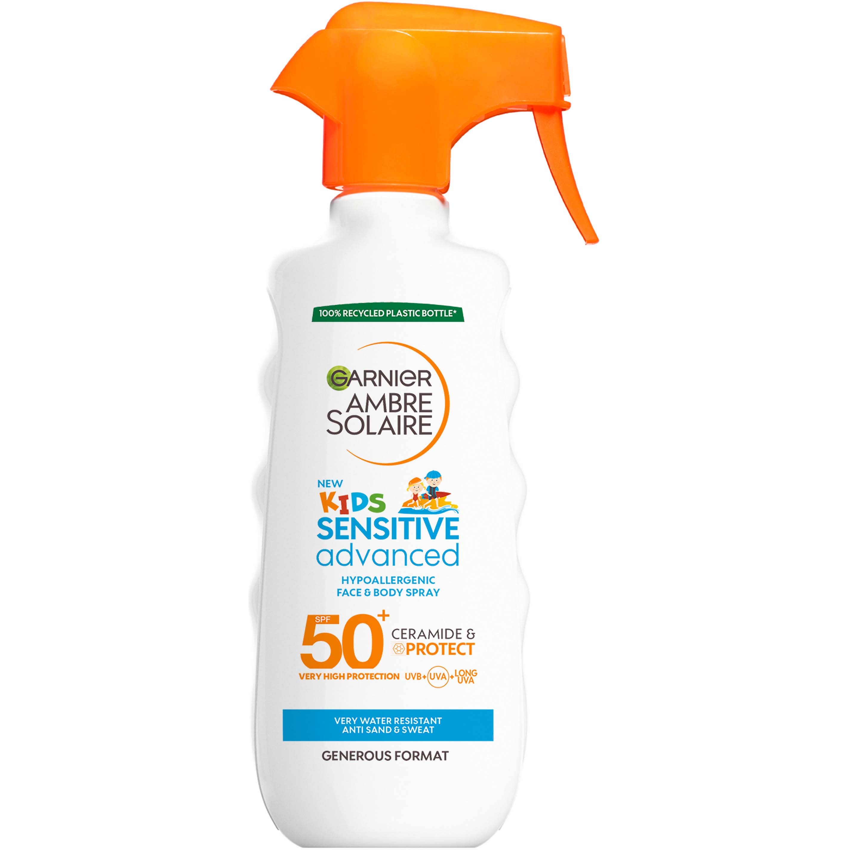 Garnier Fructis Sensitive Advanced Kids Hypoallergenic Face & Body Spray SPF50+ for Sensitive Skin 270 ml