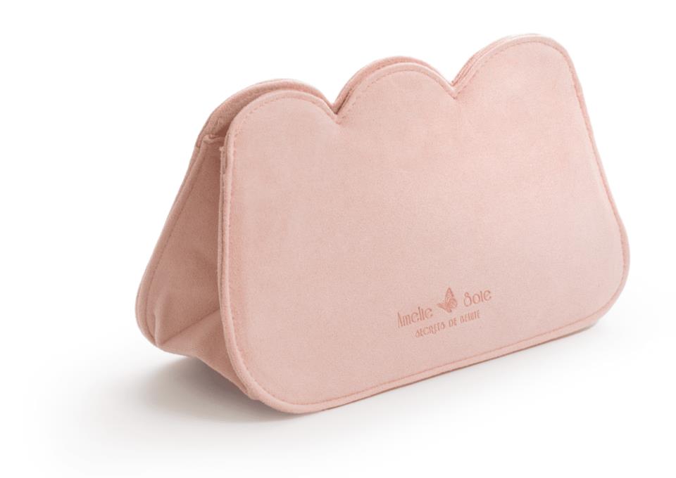 Amelie Soie Petite Vanity Bag Pink + Amelie Soie Beauty Halo Pink 