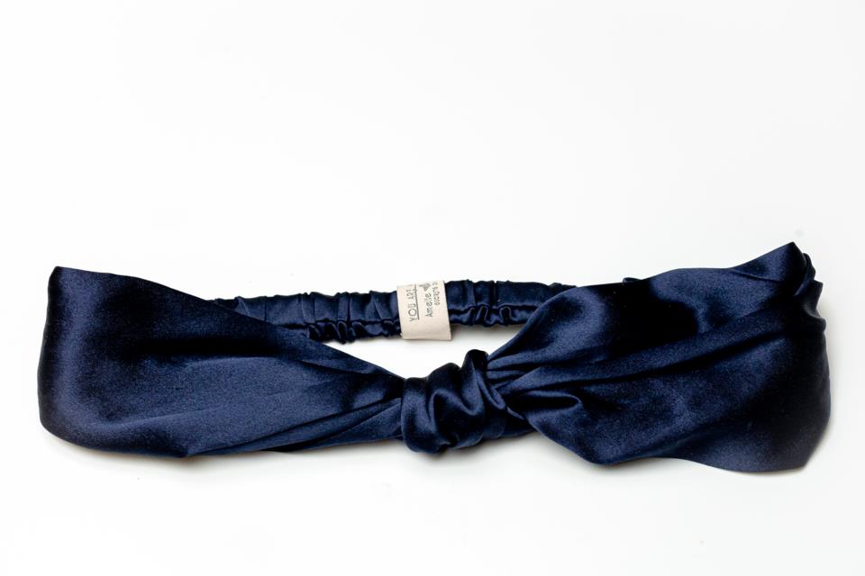 Amelie Soie Premium Collection Étoile Collection Silk Hairband Knot Midnight Sky