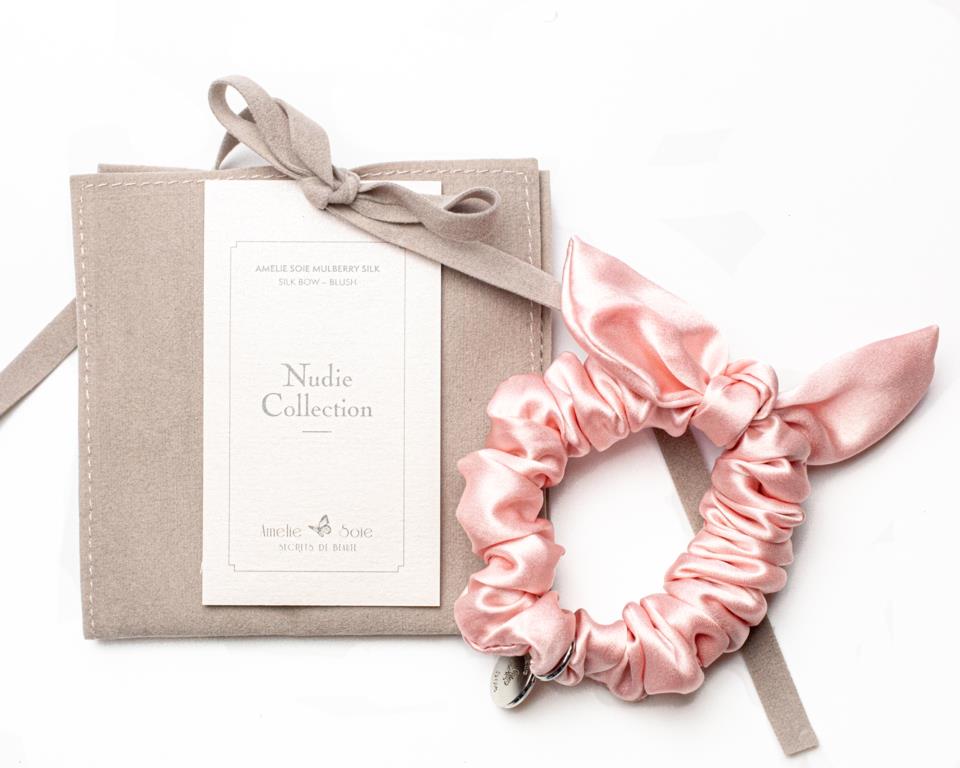 Amelie Soie Premium Collection Nudie Collection Silk Bow Blush