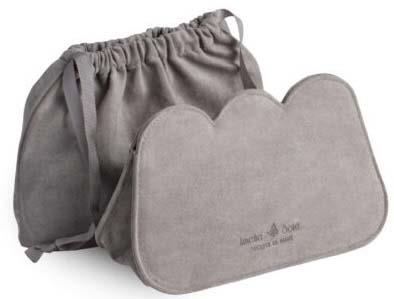 Amelie Soie Premium Collection Scallop Collection Petite Vanity Bag Grey