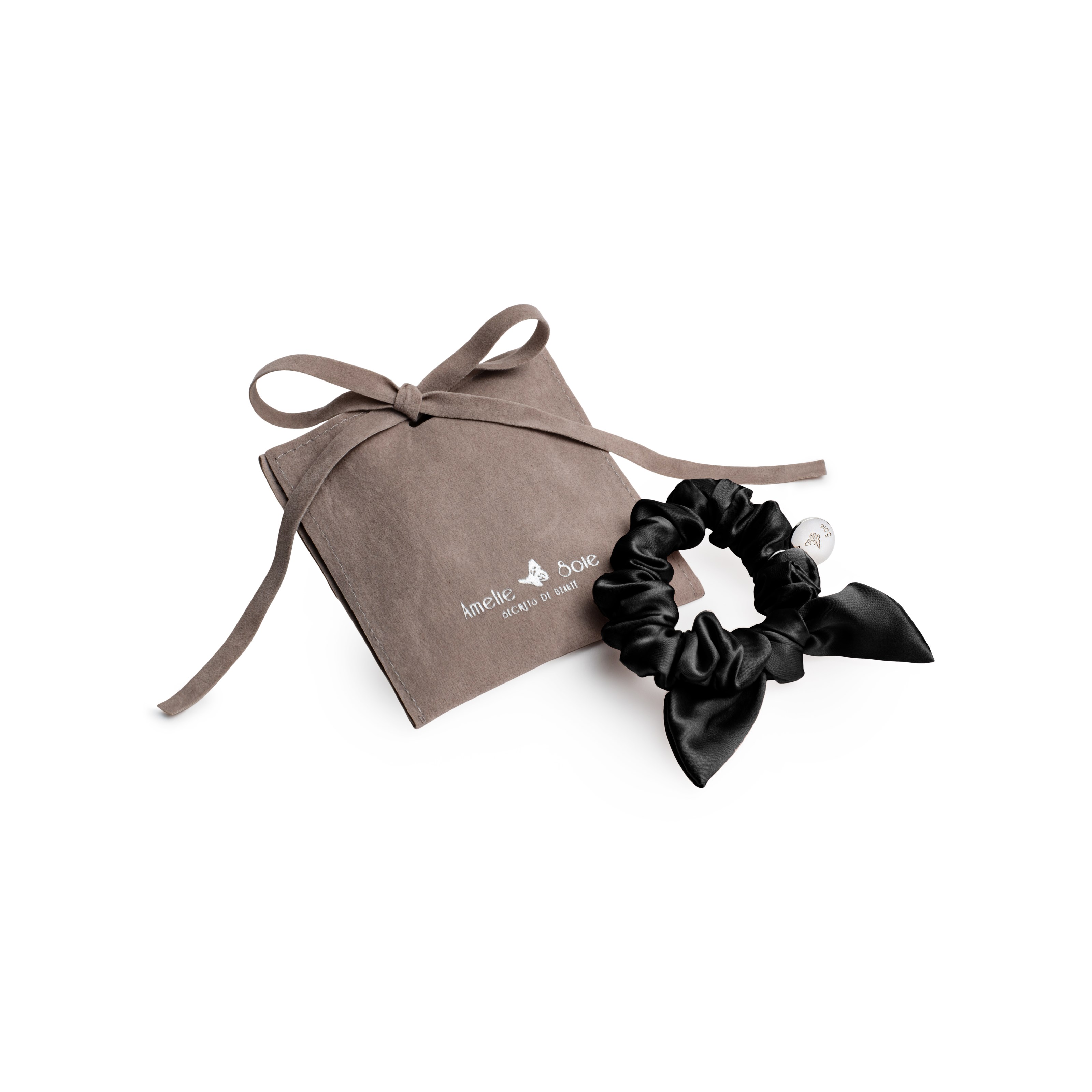 Bilde av Amelie Soie Secrets De Beauté Premium Collection Silk Bow Black