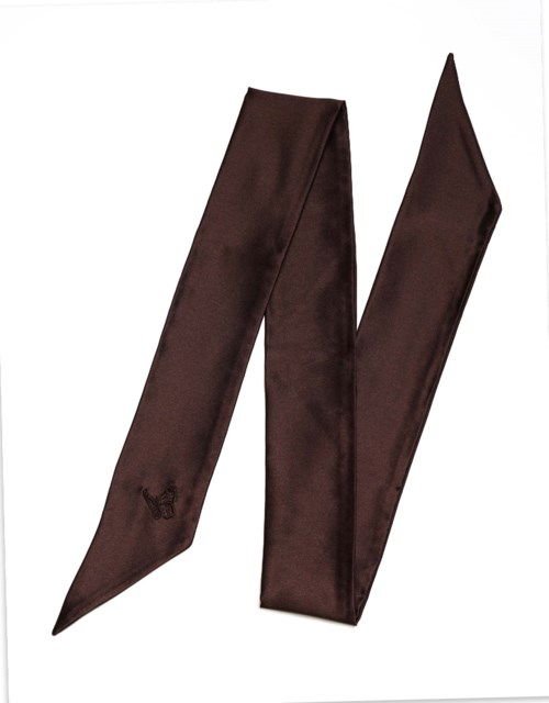 Amelie Soie Secrets de beauté Silk Scarf Brown