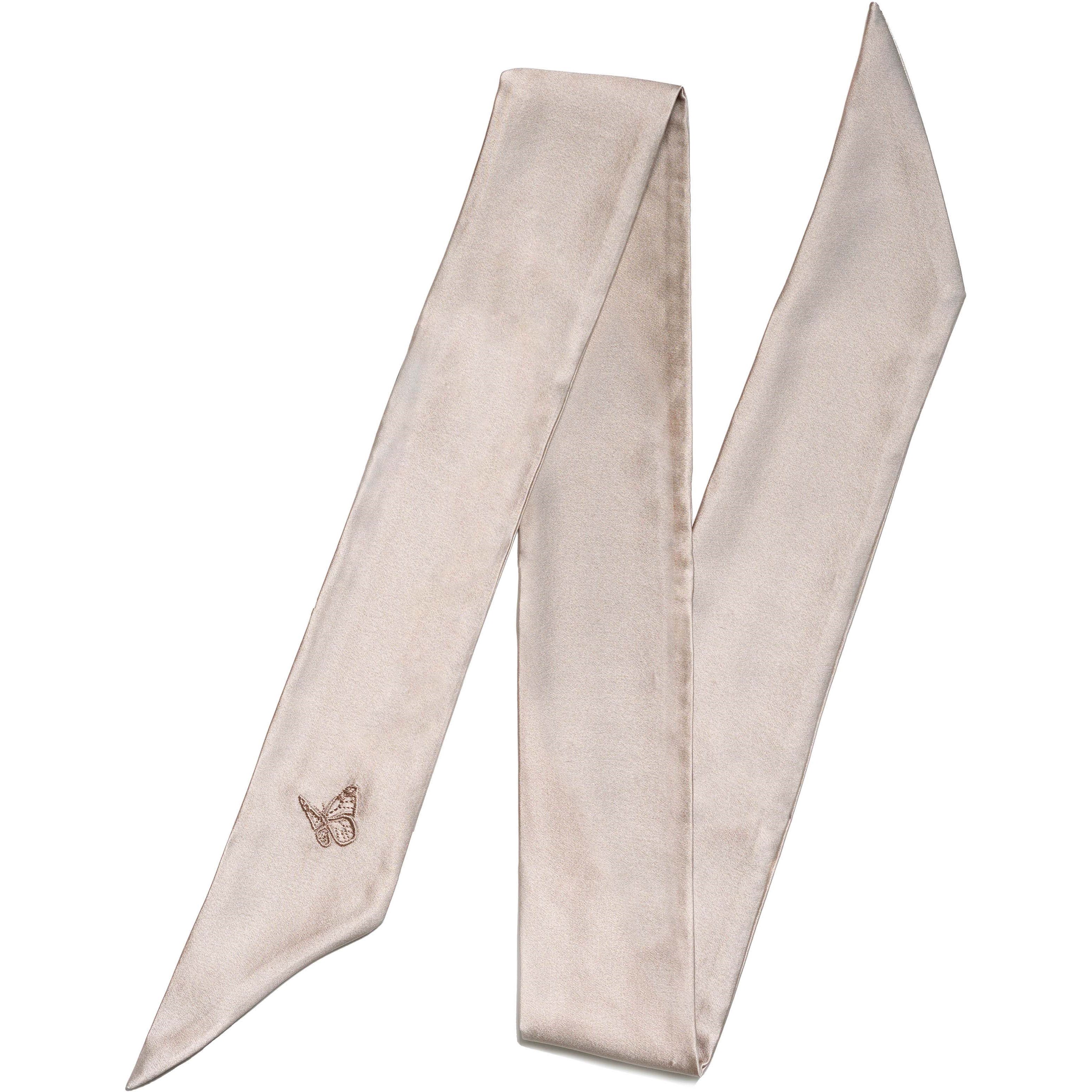 Amelie Soie Secrets de beauté Silk Scarf Greige