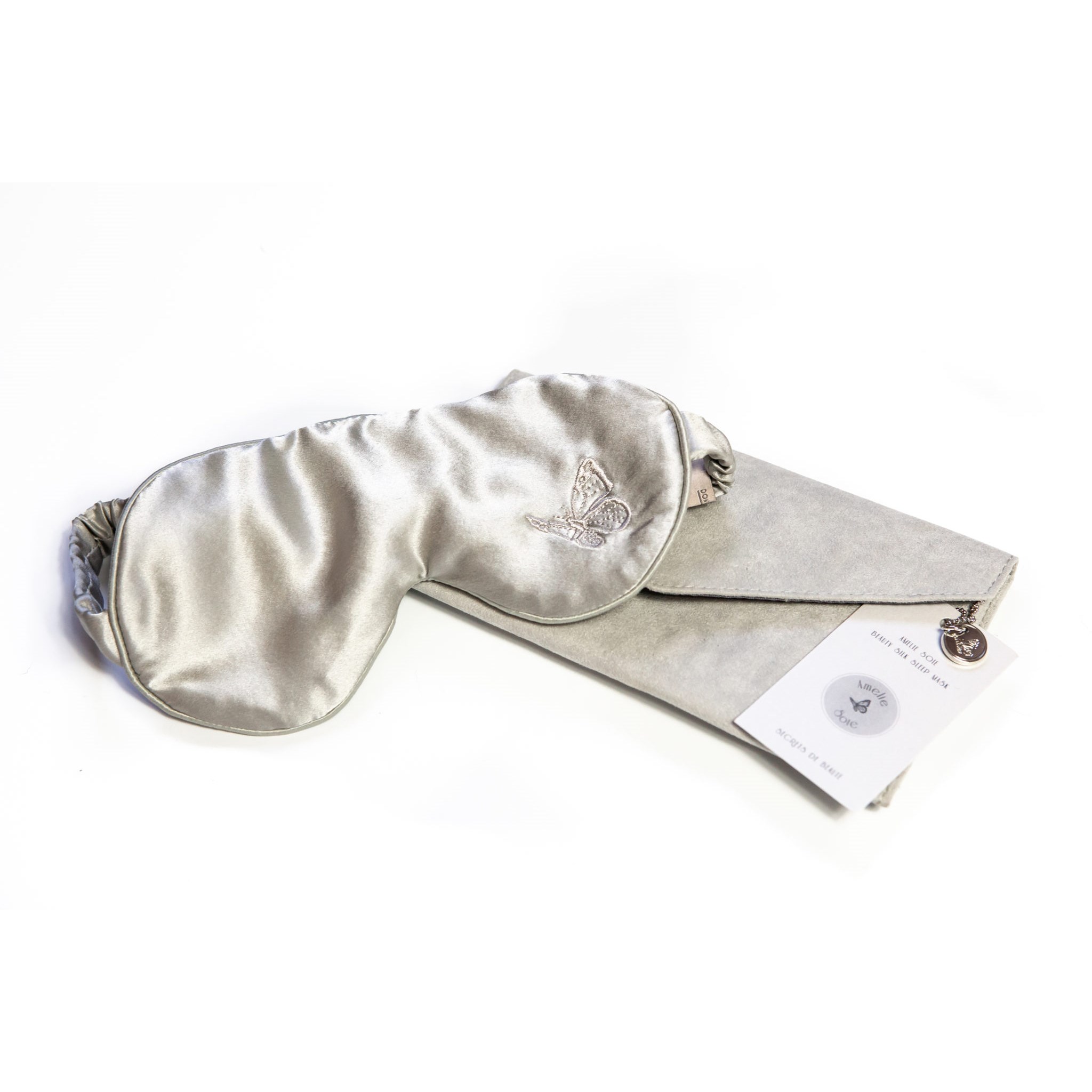 Amelie Soie Secrets de beauté Premium Collection  Silk Sleep Mask Grey