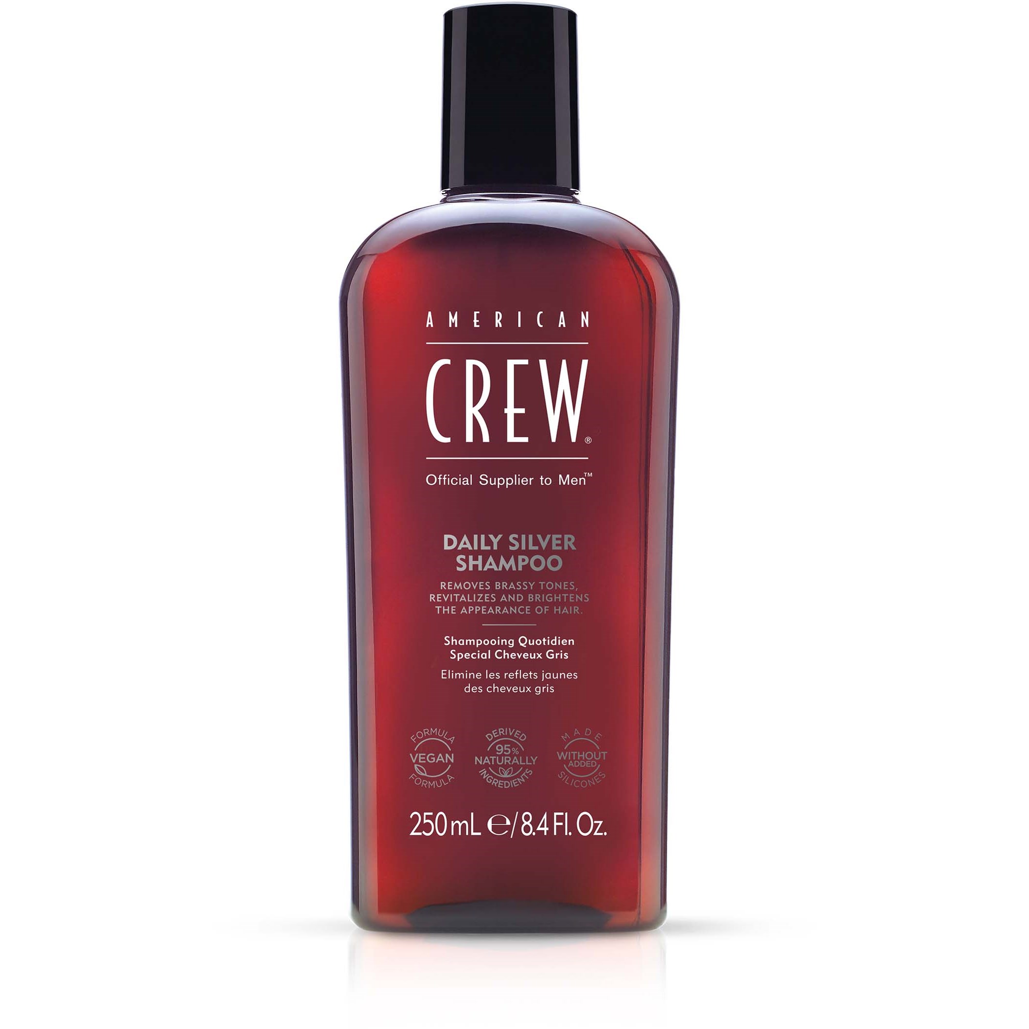 Läs mer om American Crew Hair & Body Daily Silver Shampoo 250 ml