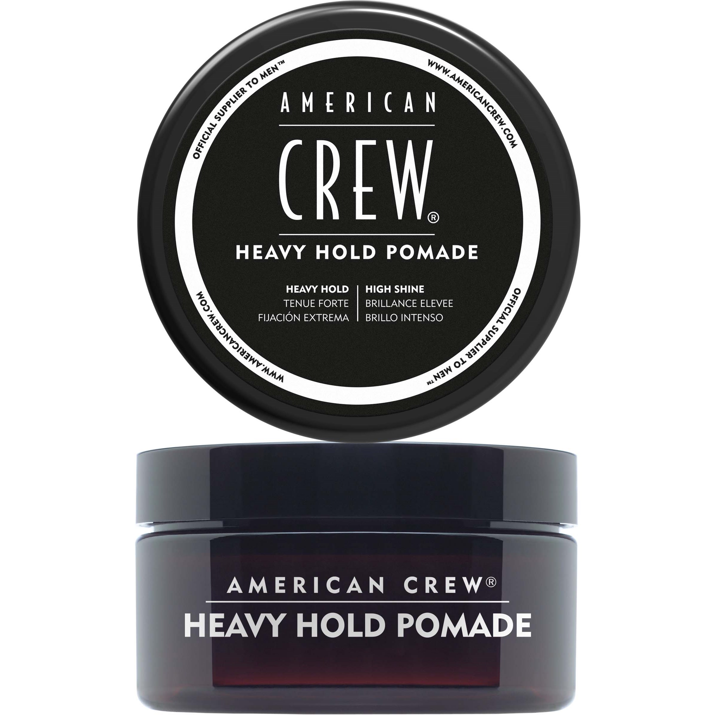 Produktfoto för American Crew, Heavy Hold, Hair Styling Pomade, High Shine, Strong Hold, 85 g