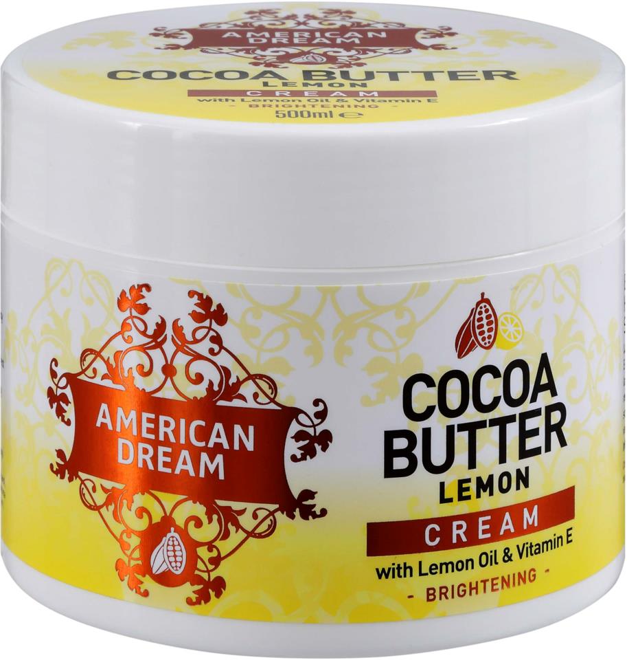 American Dream Lemon Cocoa Butter Body Cream 500ml