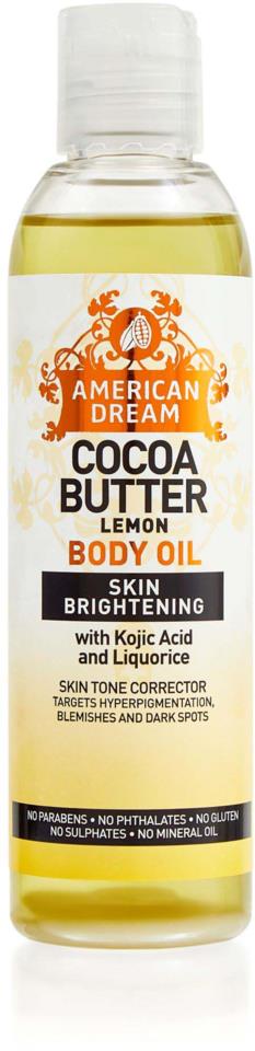 American Dream Lemon Cocoa Butter Body Oil 200ml 