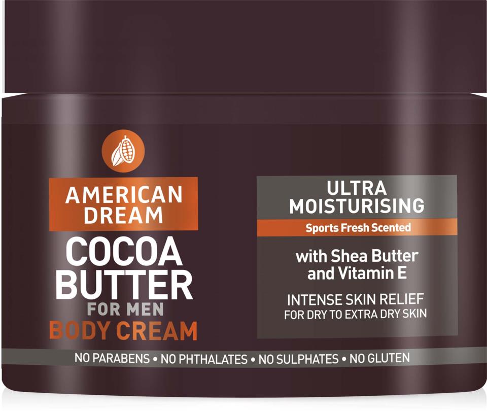 American Dream Mens Cocoa Butter Cream with Sports Fresh Scent 500 ml