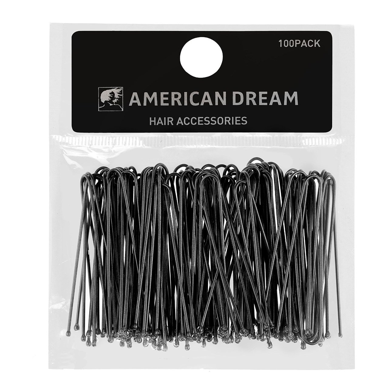 Läs mer om American Dream Straight Pins Black 5cm