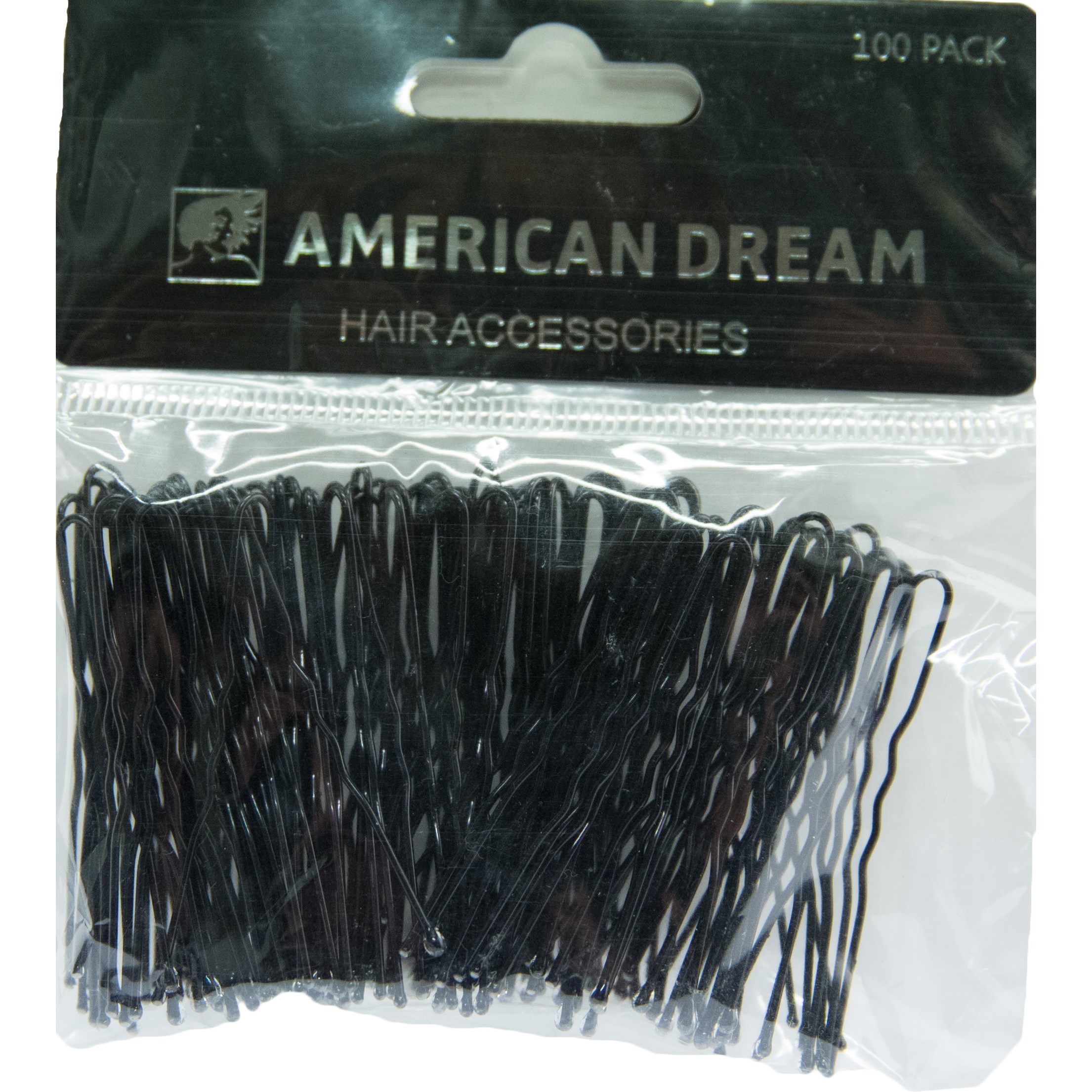 Läs mer om American Dream Wavy Pins Black 5cm