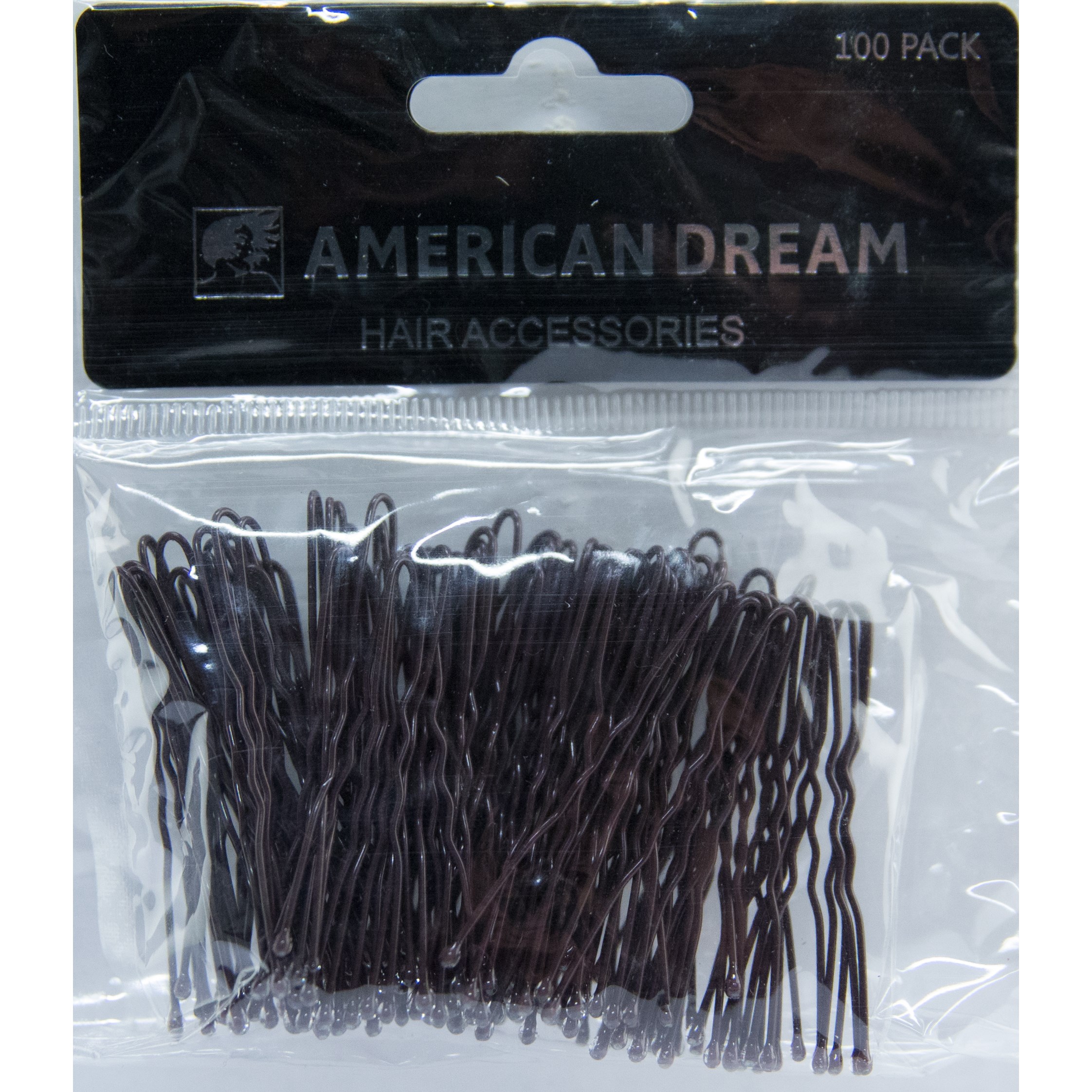 Läs mer om American Dream Wavy Pins Brown 6.5cm Brown