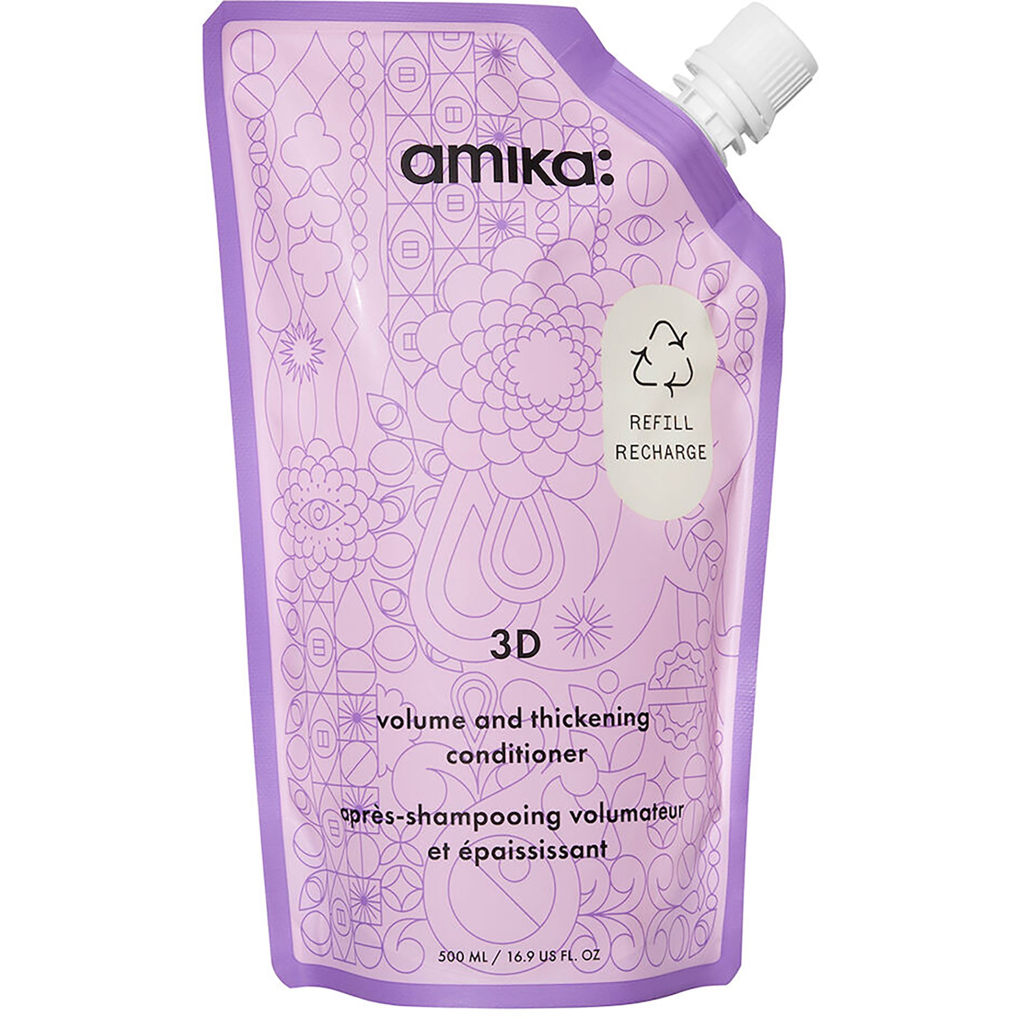 Amika 3D Volume & Thickening Conditioner Refill 500ml