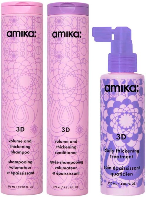 Amika 3D Shampoo & Conditioner + top Treatment