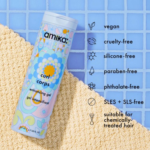 Гель для волос Amika Curl Corps Enhancing Gel, для кудрявых и волнистых волос, 200 мл — фото 7