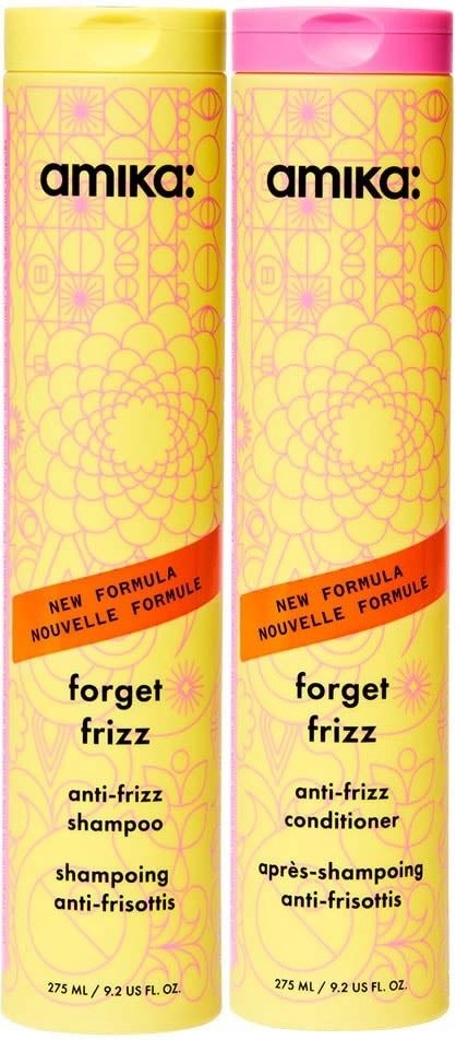 Amika Forget Frizz Anti-Frizz Bundle Shampoo 275 ml & Conditioner 275 ml