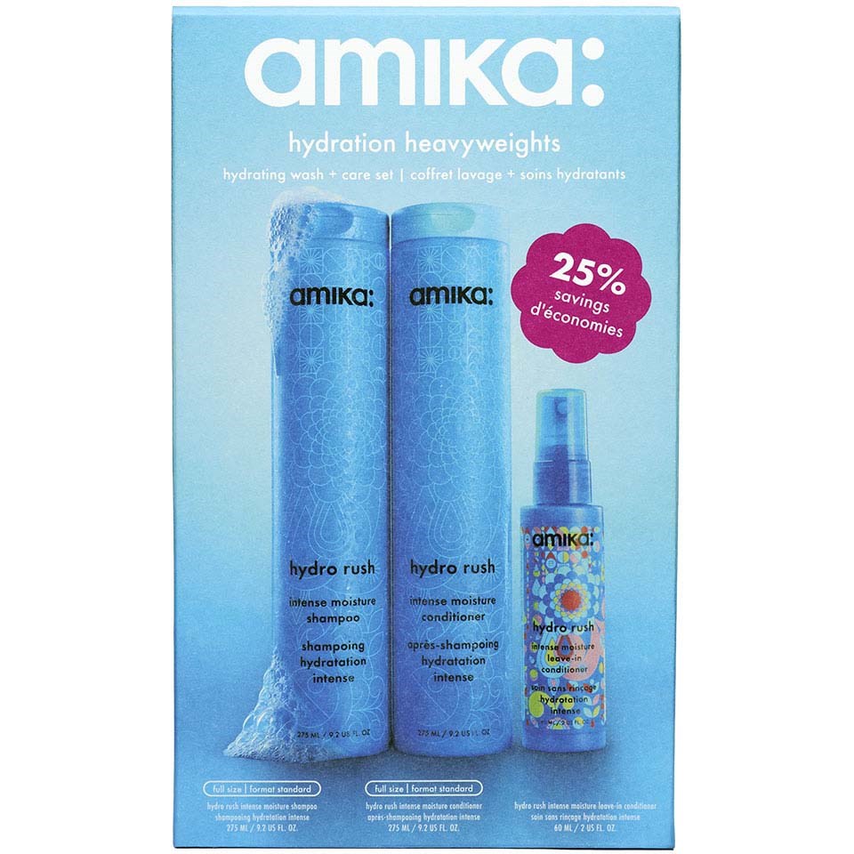 Amika Hydration Heavyweights Hydrating Wash + Care Set