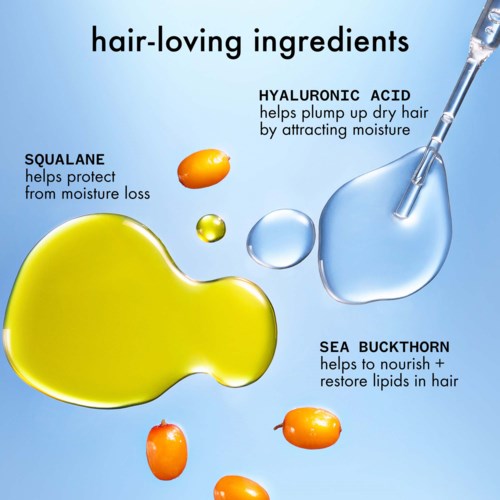Несмываемый кондиционер Amika Hydro Rush Intense Moisture увлажняющий, против пушения, для сухих волос, 200 мл — фото 3