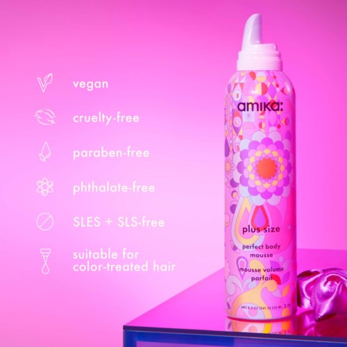 Мусс для волос Amika Plus Size Perfect Body Mousse, для объёма, средняя фиксация, 250 мл — фото 7