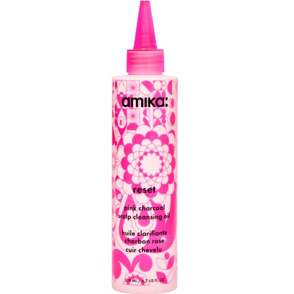 Amika Reset Pink Charcoal Scalp Cleansing Oil