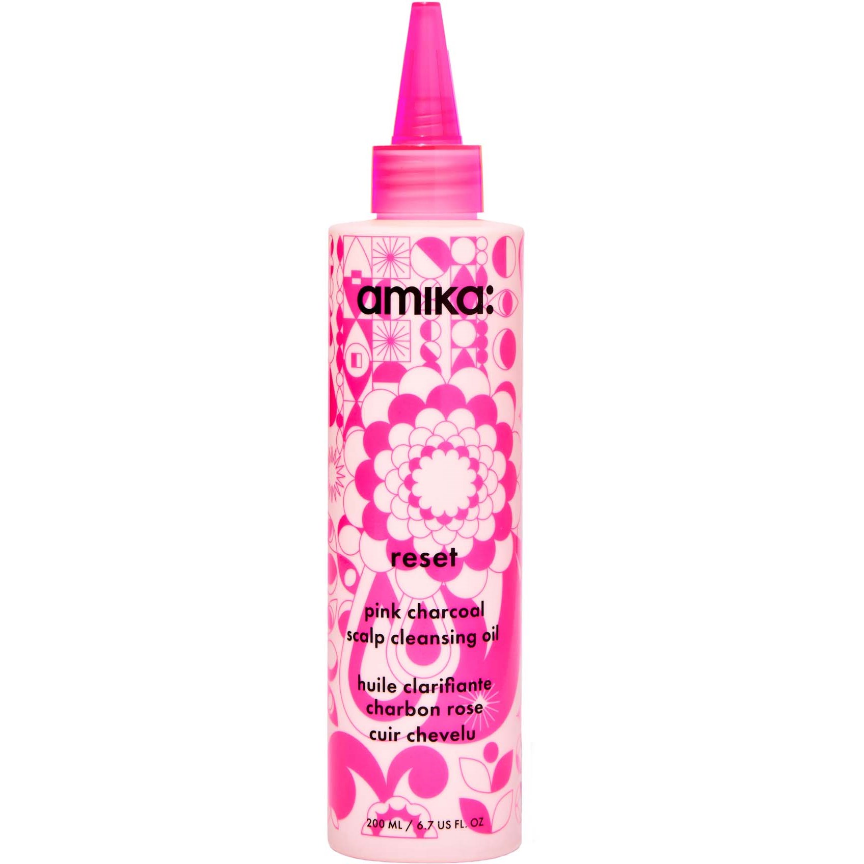 Amika Reset Pink Charcoal Scalp Cleansing Oil 200 ml