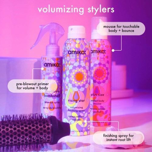 Спрей для объёма Amika Rising Star Volumizing Finishing Spray, для тонких волос, 185 мл — фото 6