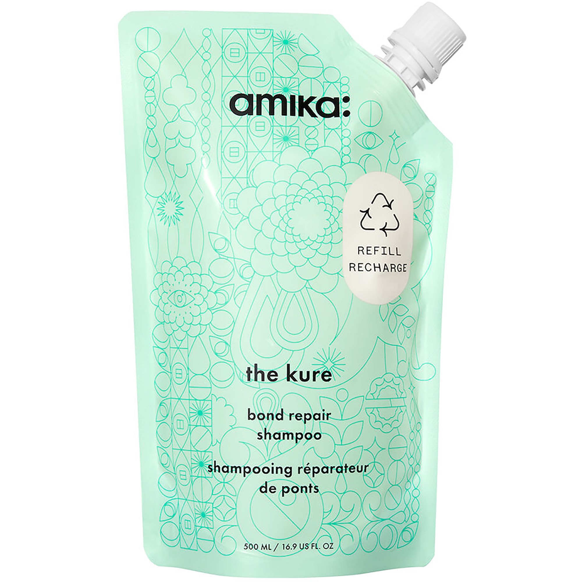 Läs mer om Amika The Kure The Kure Bond Repair Shampoo 500 ml