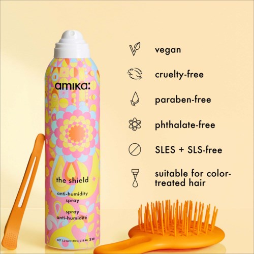 Спрей для волос Amika The Shield Anti-Humidity защита от влажности и нагрева, 103 мл — фото 5