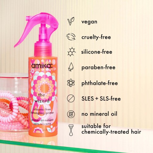 Праймер для волос Amika The Wizard Detangling Hair Primer, без силикона, облегчает расчёсывание, 60 мл — фото 4