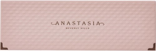 A pink textured box with the text 'Anastasia Beverly Hills' in the center.