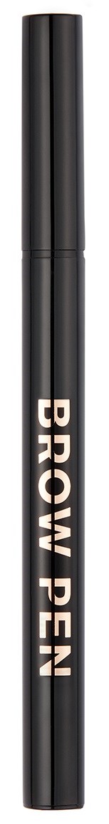 Ein schwarzer Filzstift mit den Worten "BROW PEN" drauf in großen, weißen Buchstaben.