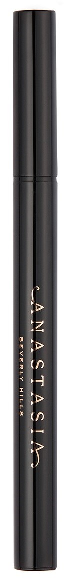 En sort tube med guldtekst siger 'ANASTASIA BEVERLY HILLS' på den, sandsynligvis et kosmetikprodukt eller eyeliner.