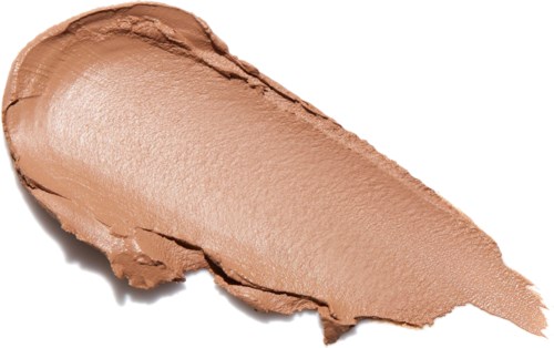 En strøk av lysebrun makeup eller foundation med en jevn, kremaktig tekstur. Ingen andre objekter til stede.