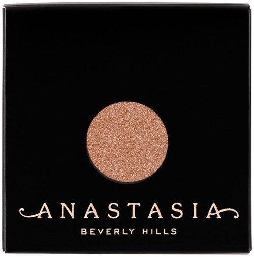 Svart låda med en glitterbronscirkel och orden "Anastasia Beverly Hills" under.