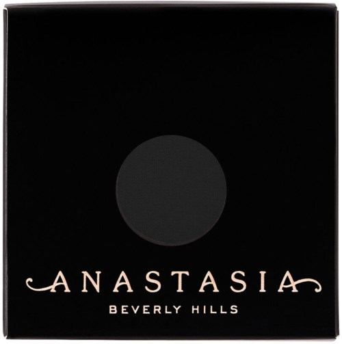 En svart ask med en rund grå cirkel och texten 'Anastasia Beverly Hills'.