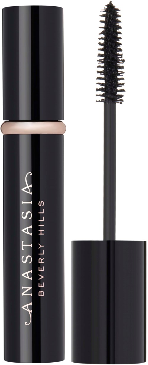 Sort mascara-rør med børste, mærket 'Anastasia Beverly Hills'.