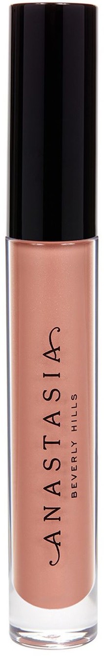 Et rør med Anastasia Beverly Hills flytende leppestift i en nude nyanse med svart hette.