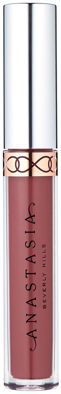 En leppepompeflaske merket 'Anastasia Beverly Hills' med en skinnende sølvhette.