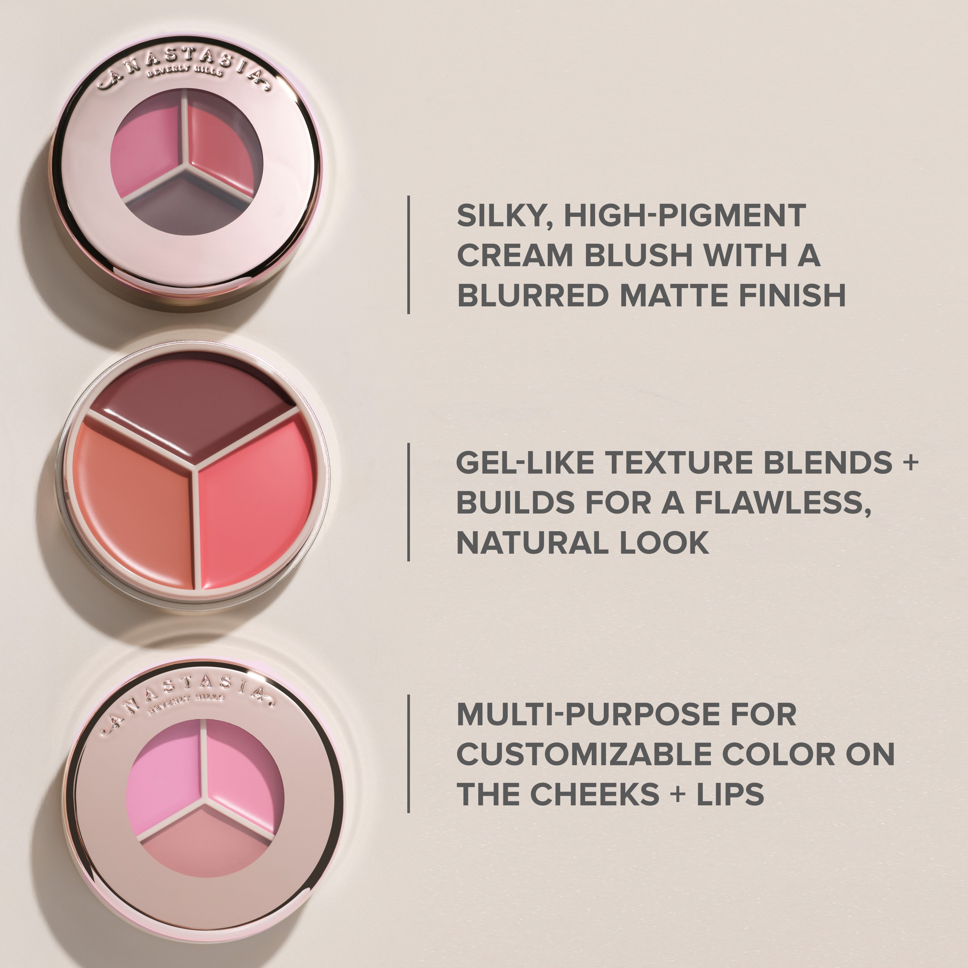 Anastasia Beverly Hills Magic Touch Blush Trio Peach (obrázok 4)