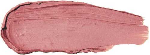 A smudge of pinkish-mauve lipstick or lip gloss on a white background.