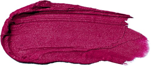 A swatch of bright pink lipstick with a shiny, smooth texture on a white background.